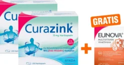 Curazink 2 x 100 Kapseln + gratis Eunova VivaChrono 2 x 10 Tabletten