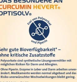 Curcumin Hevert Optisolv Kapseln 60 Stück