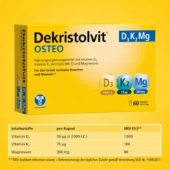 Dekristolvit Osteo D3K2Mg 60 Kapseln