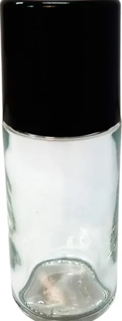 Deoroller Klarglas 50 ml Mit Kappe Ldpe Schwarz