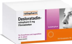 Desloratadin-Ratiopharm 5 mg 100 Filmtabletten