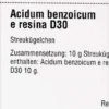 Dhu Acidum Benzoicum E Resina D30 Globuli