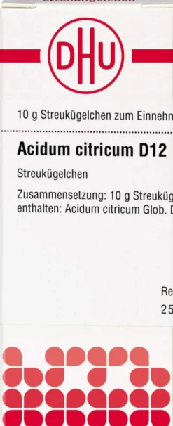 Dhu Acidum Citricum D12 Globuli 10g