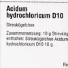 Dhu Acidum Hydrochloricum D 10 Globuli 10g