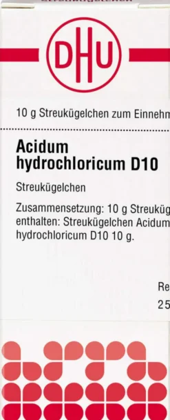Dhu Acidum Hydrochloricum D 10 Globuli 10g