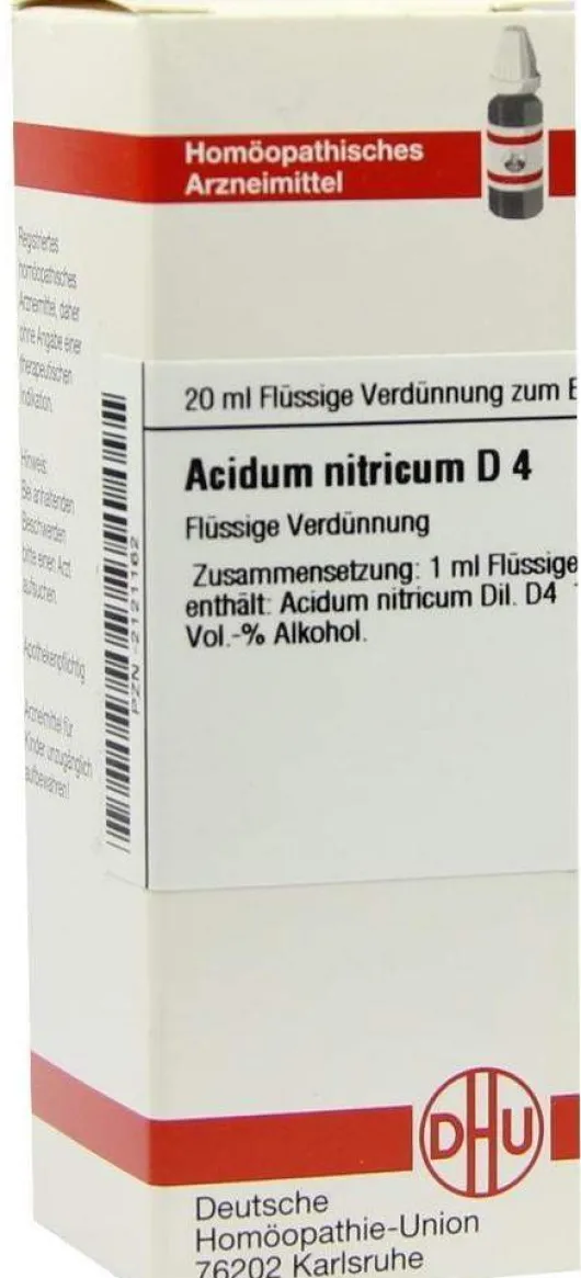 Dhu Acidum Nitricum D4 20 ml Dilution