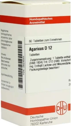 Dhu Agaricus D12 80 Tabletten