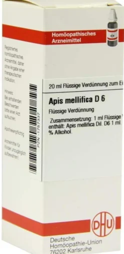 Dhu Apis Mellifica D6 Dilution 20 ml
