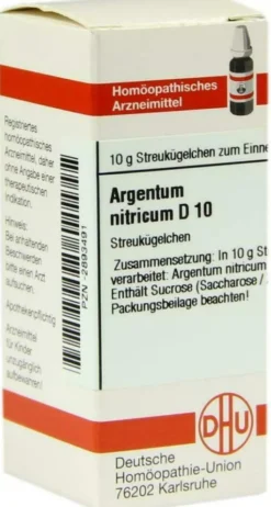 Dhu Argentum Nitricum D10 Globuli