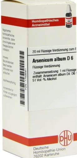 Dhu Arsenicum Album D6 Dilution 20 ml