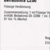 Dhu Belladonna C200 Dilution 20 ml