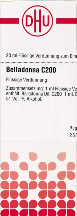 Dhu Belladonna C200 Dilution 20 ml