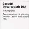 Dhu Capsella Bursa Pastoris D12 Globuli 10 G