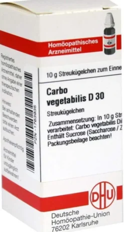 Dhu Carbo Vegetabilis D30 10 G Globuli