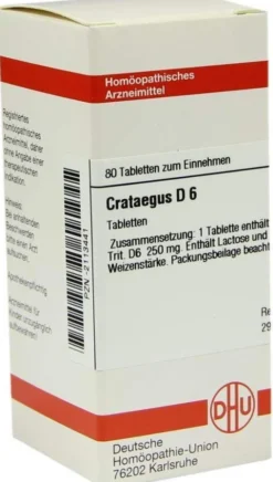 Dhu Crataegus D6 80 Tabletten