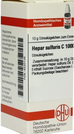 Dhu Hepar Sulfuris C1000 Globuli