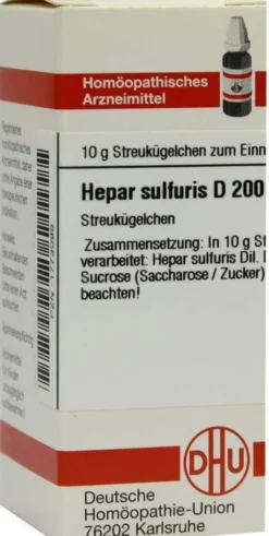 Dhu Hepar Sulfuris D200 Globuli