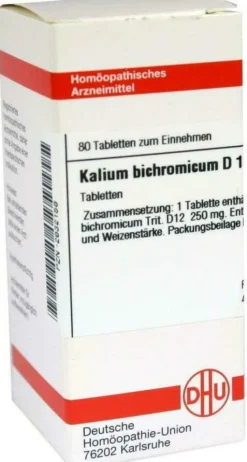 Dhu Kalium Bichromicum D12 80 Tabletten