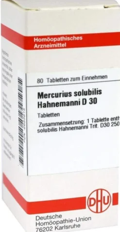 Dhu Mercurius Solubilis D30 Hahnemanni 80 Tabletten