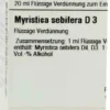 Dhu Myristica Sebifera D3 Dilution
