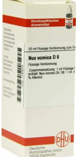 Dhu Nux Vomica D6 20 ml Dilution
