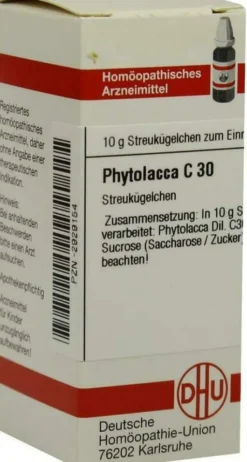 Dhu Phytolacca C30 10 G Globuli