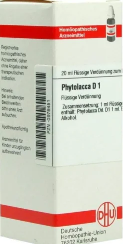 Dhu Phytolacca D1 Dilution 20 ml