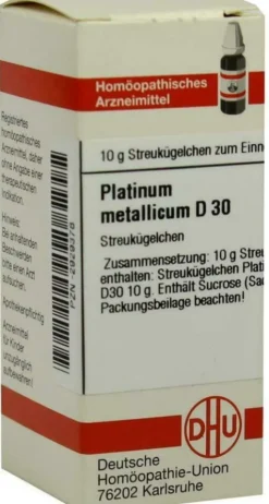 Dhu Platinum Metallicum D30 Globuli