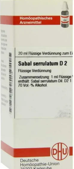 Dhu Sabal Serrulatum D2 Dilution 20 ml