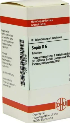 Dhu Sepia D6 80 Tabletten