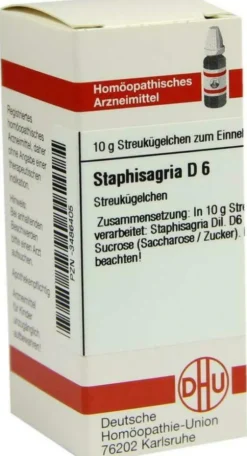 Dhu Staphisagria D6 10 G Globuli