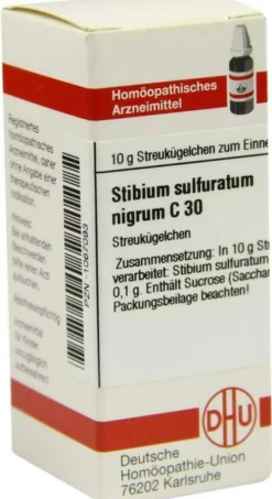 Dhu Stibium Sulfuratum Nigrum C30 Globuli
