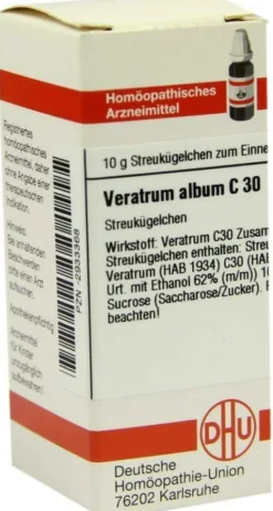 Dhu Veratrum Album C30 Globuli 10 G Globuli