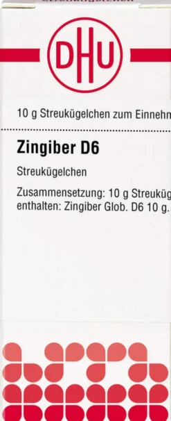 Dhu Zingiber D6 10 G Globuli