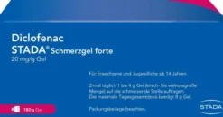 Diclofenac Stada 20 mg je g Gel Schmerzgel forte 180 g