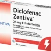 Diclofenac Zentiva 25 mg 20 Filmtabletten