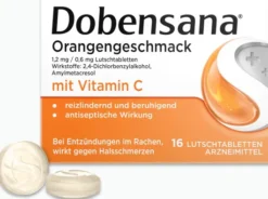 Dobensana Orangengeschmack 1,2 mg & 0,6 mg 16 Lutschtabletten