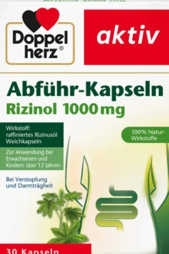 Doppelherz Aktiv Abführkapseln Rizinol 1000 mg 30 Stück