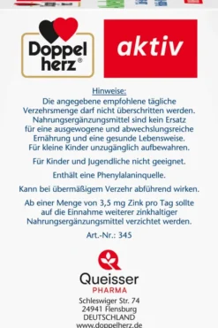 Doppelherz aktiv Abwehr Direct Zink und Selen Histidin Pellets 40 Pellets