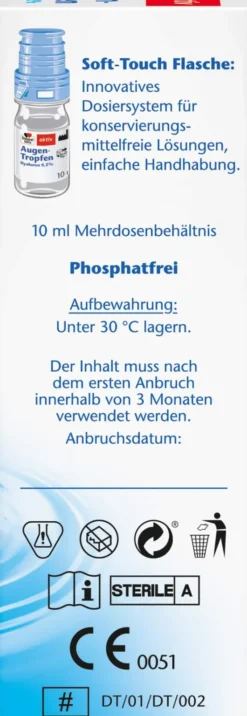 Doppelherz aktiv Augentropfen Hyaluron 0,2% 10 ml