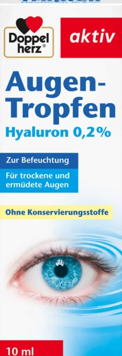 Doppelherz aktiv Augentropfen Hyaluron 0,2% 10 ml