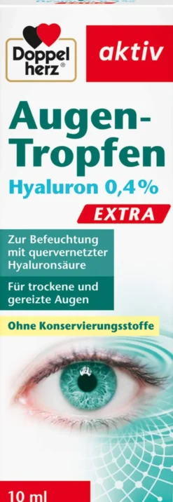 Doppelherz Aktiv Augen-Tropfen Hyaluron 0,4 % Extra 10 ml