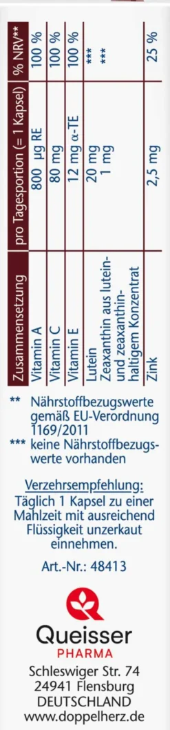 Doppelherz Aktiv Augen Vital Sehkraft 30 Kapseln