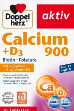 Doppelherz Aktiv Calcium 900 + D3 30 Tabletten