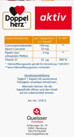 Doppelherz aktiv Curcuma 750 60 Kapseln