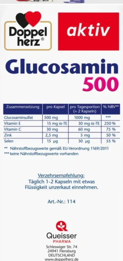 Doppelherz Aktiv Glucosamin 500 120 Kapseln