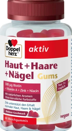 Doppelherz Aktiv Haut+haare+nägel Gums 60 Weichgummis