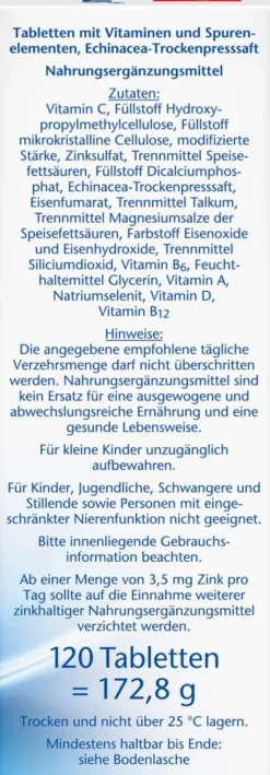 Doppelherz Aktiv Immun Plus Echinacea 120 Tabletten