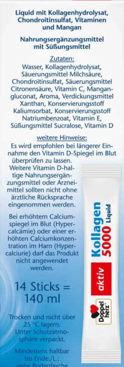 Doppelherz Aktiv Kollagen 5000 Liquid 14 Sticks