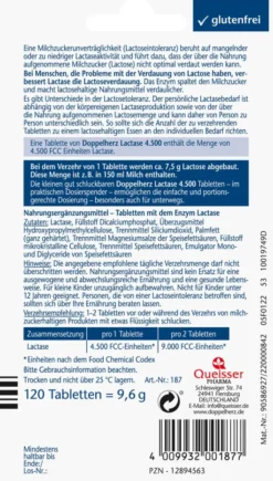 Doppelherz aktiv Lactase 4.500 120 Tabletten